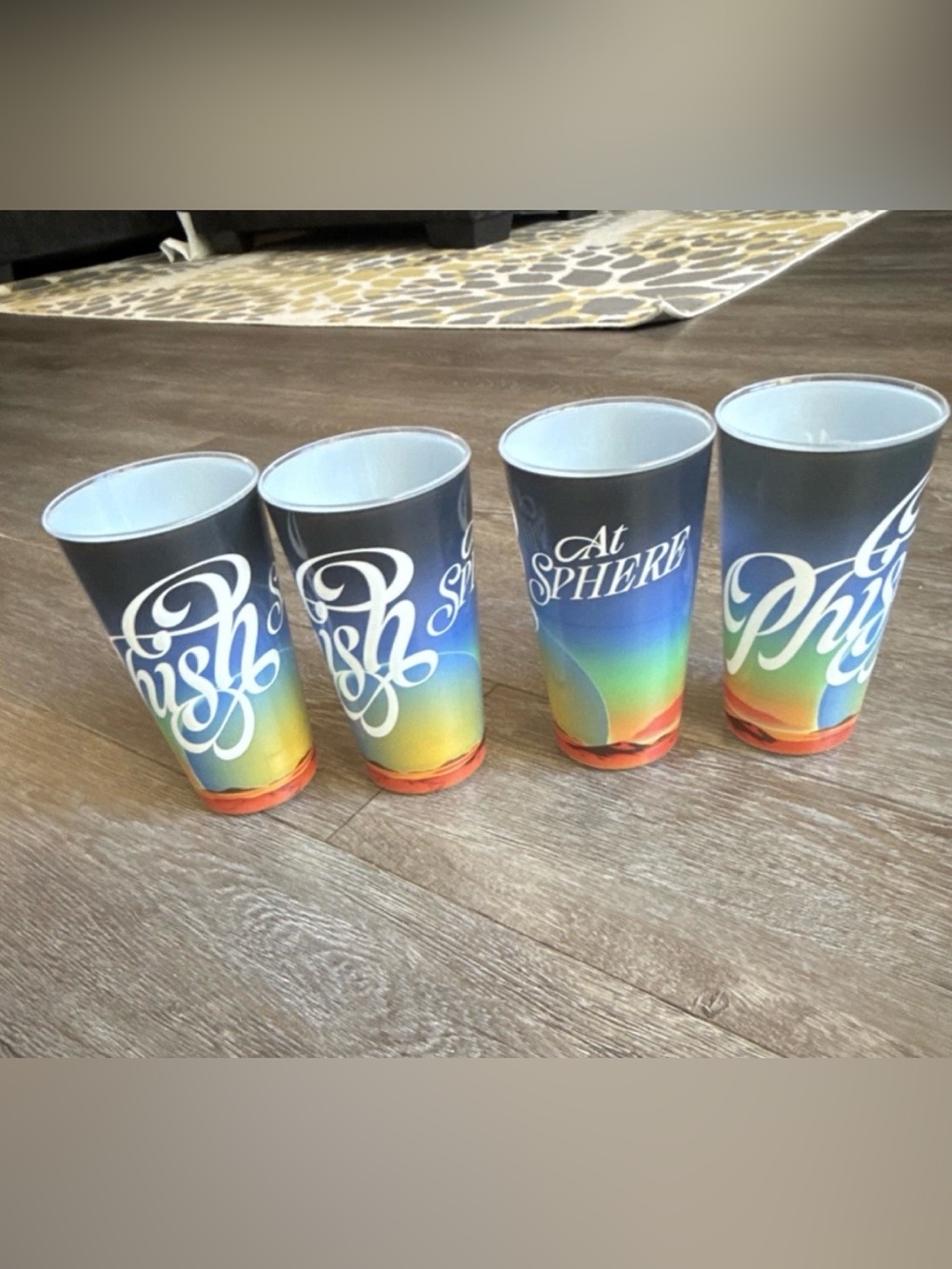 Phish At Sphere Rainbow Reusable Cups - Set of 4
